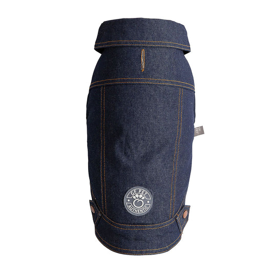 Sherpa Lined Denim Dog Jacket