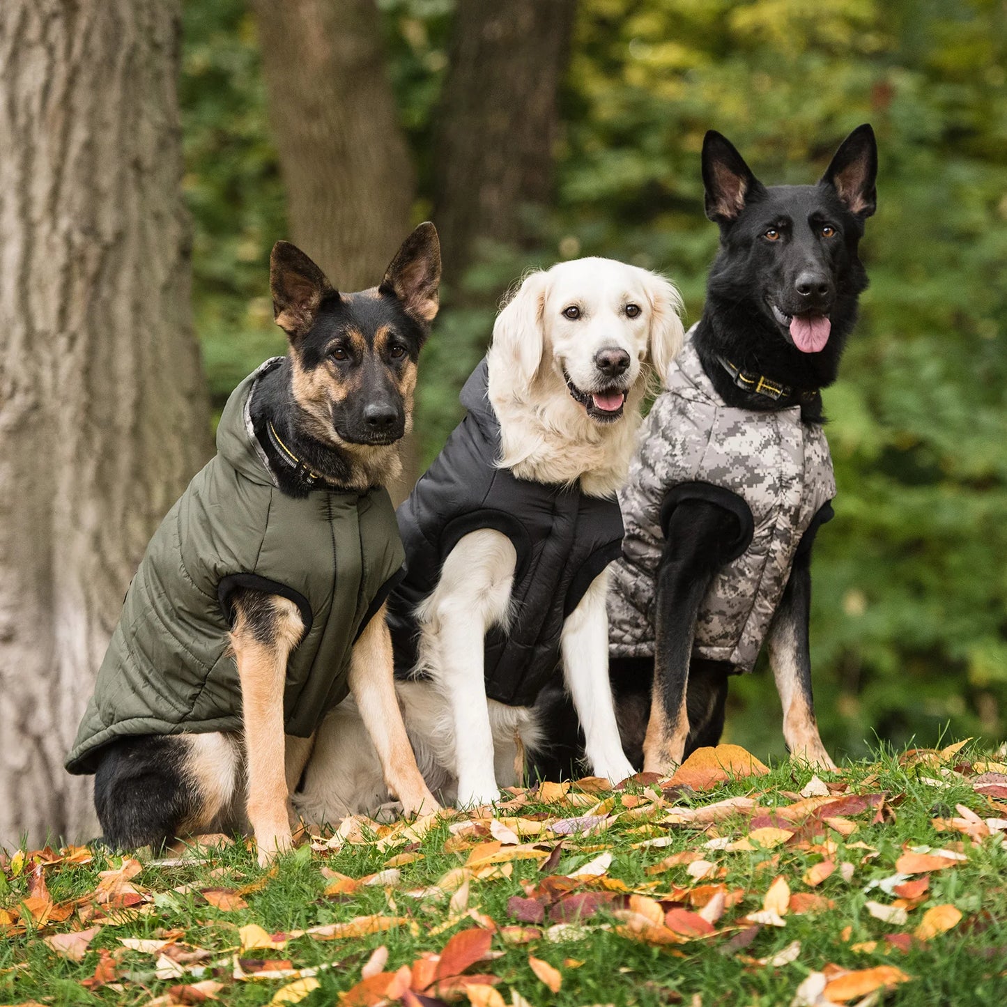 Army Green Dog Coat-Camouflage Dog Jacket